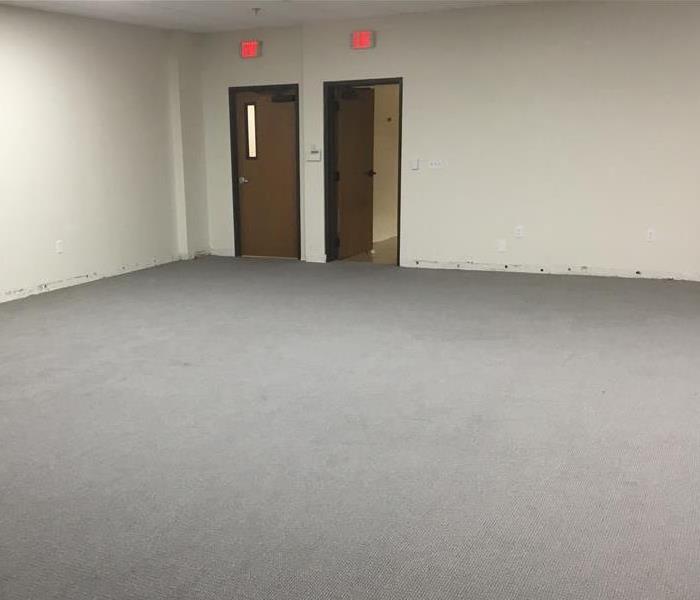 Large Commercial Room with Dried Out Carpet